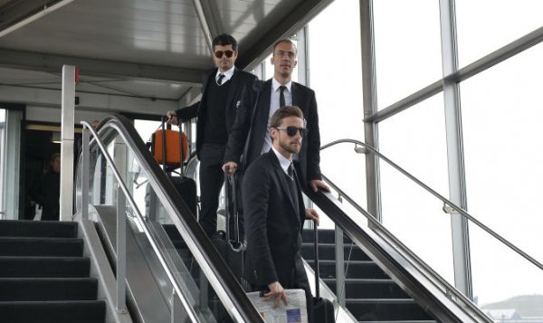 ماركيزيو بوصوله بالمطار - Marchisio