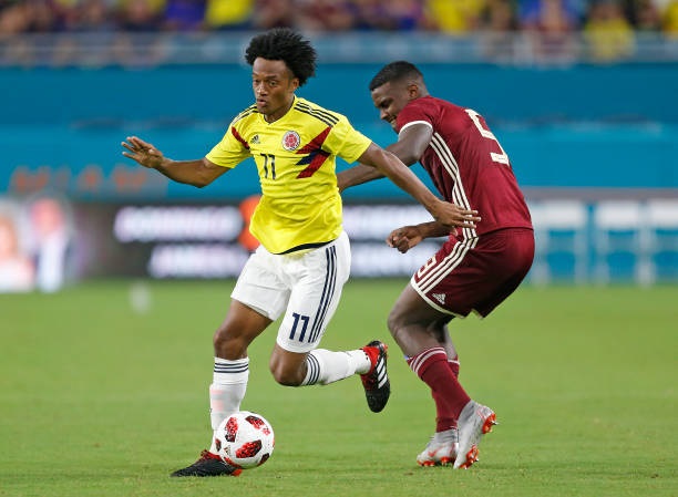 كوادرادو مع كولومبيا ضد فنزويلا - Cuadradi with Colombia