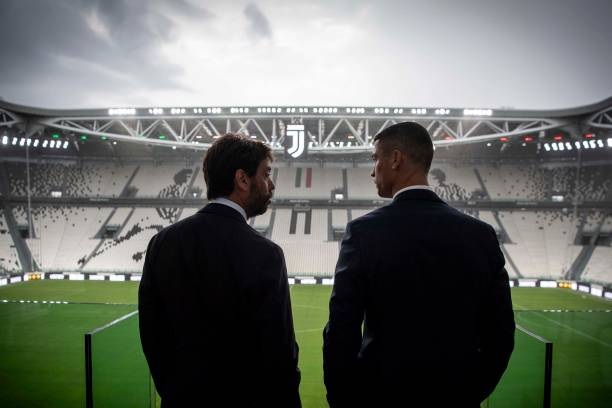 رونالدو و انييلي في ملعب اليوفي - Ronaldo & Agnelli in Allianz Stadium