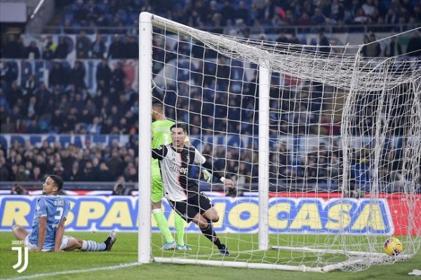 رونالدو يسجل هدفه ضد لاتسيو - Cristiano Ronaldo scores goal