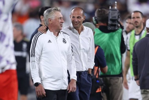 مدربي يوفنتوس و ريال مدريد اليغري و انشيلوتي - Juventus & Real Madrid coaches ( Allegri & Ancelotti )