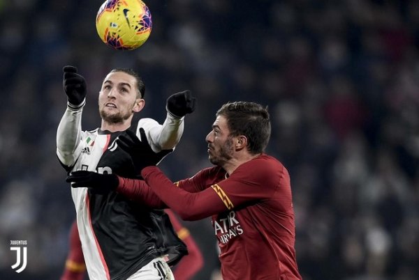 رابيو ضد سانتون في مباراة يوفنتوس و روما - Rabiot Vs Santon in Juve Roma