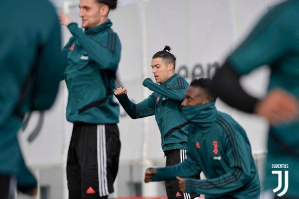 ماتويدي رونالدو رابيو في تدريبات اليوفي استعداداً لـ فيرونا - Matuidi Ronaldo Rabiot in Juventus training