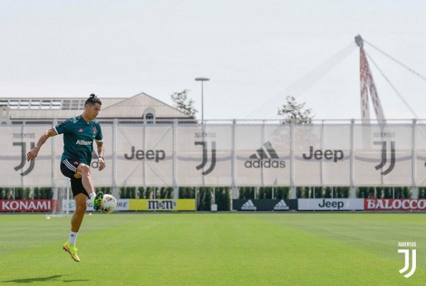 كريستيانو رونالدو في تدريبات اليوفي في مايو 2020 - Cristiano Ronaldo in juventus training