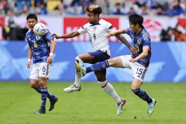 لاعب اليوفي ماكيني في ودية الولايات المتحدة و اليابان - Juventus player Mckennie during USA Japan friendly match