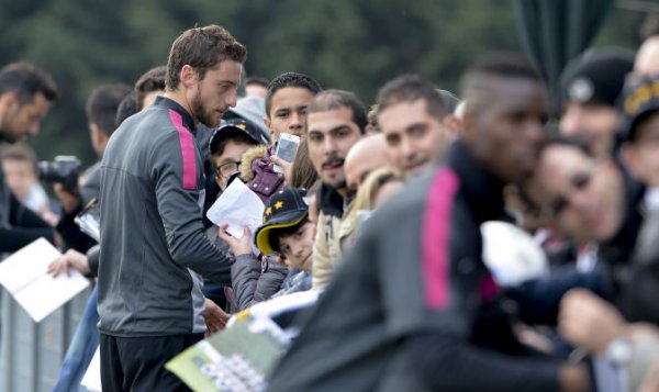 كلاوديو ماركيزيو مع الجمهور Marchisio