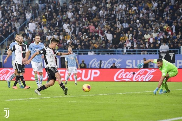 ديبالا يسجل ضد لاتسيو - Dybala scores in Super Cup