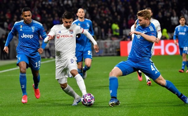 دي ليخت و عوار في مباراة ليون و يوفنتوس - de Ligt Vs Aouar in Lyon Juventus match