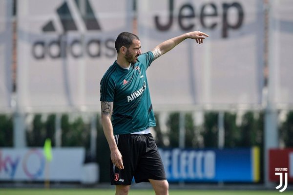 بونوتشي في تدريبات يوفنتوس في مايو 2020 - Bonucci during Juventus training