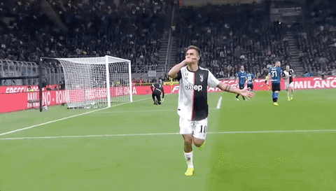 صورة متحركة : ديبالا يحتفل بهدفه مع يوفنتوس ضد انتر - Gif : Dybala celebrates after Juventus goal vs Inter