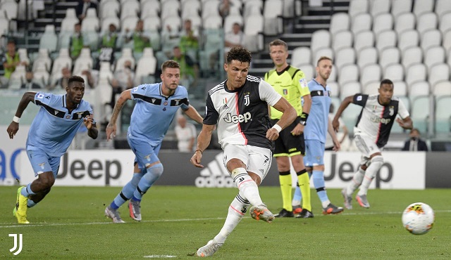 رونالدو يسجل من ركلة جزاء في مباراة يوفنتوس لاتسيو - xC Ronaldo scores 1st goal during Juventus Lazio match