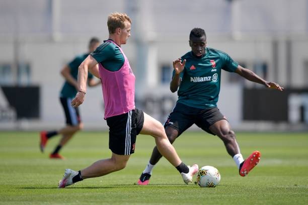 دي ليخت و ماتويدي في تدريبات يوفنتوس في مايو 2020 - Matuidi & de Ligt in juventus training