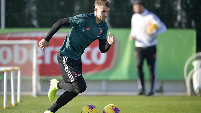 ارون رامزي في تدريب اليوفنتوس - Aaron Ramsey in Juve training