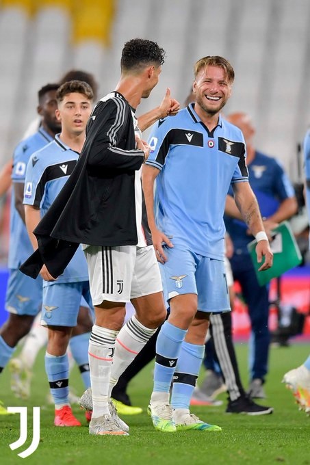 رونالدو بجوار ايموبيلي بعد مباراة يوفنتوس لاتسيو - Ronaldo talks with Immobile after Juventus Lazio match