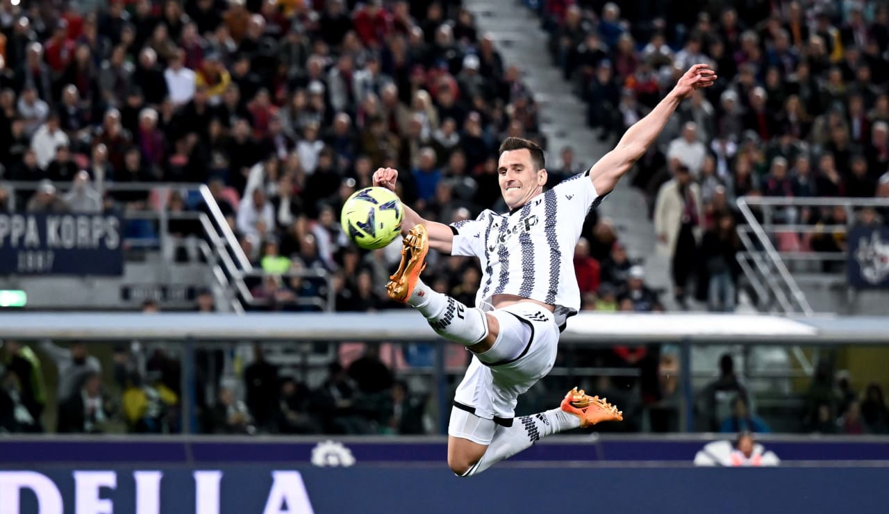 أركاديوس ميليك خلال مباراة يوفنتوس ضد بولونيا 2023 - Arkadiusz Milik during Juventus match Vs Bologna