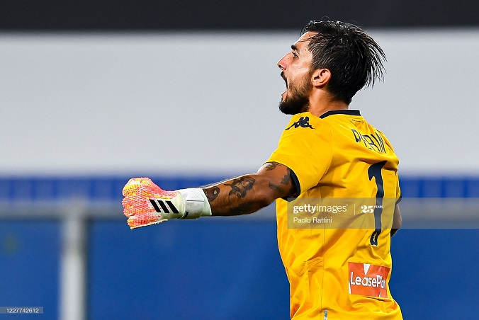 فرحة معار اليوفي بيرين بفوز جنوى ضد سامبدوريا - Perin joy after Genoa win Vs Sampdoria