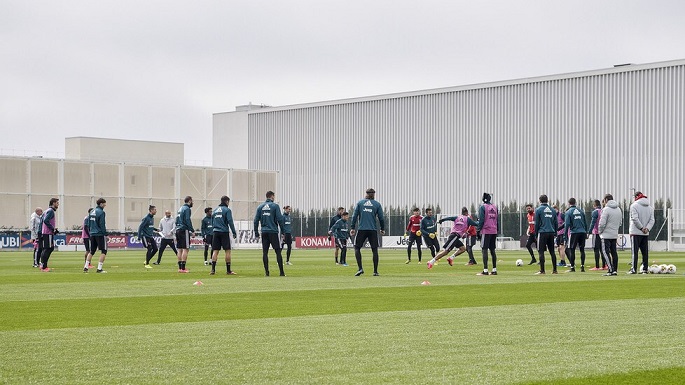 صورة من تدريبات يوفنتوس قبل لقاء انتر - Juventus training in Continassa