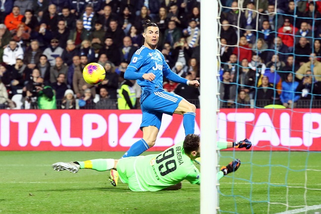 رونالدو يسجل في مباراة يوفنتوس و سبال - Ronaldo scores goal in Spal Juventus