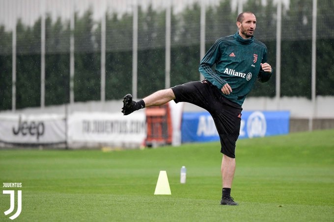 كيليني في تدريب يوفنتوس الفردي - Chiellini during Individual juventus training