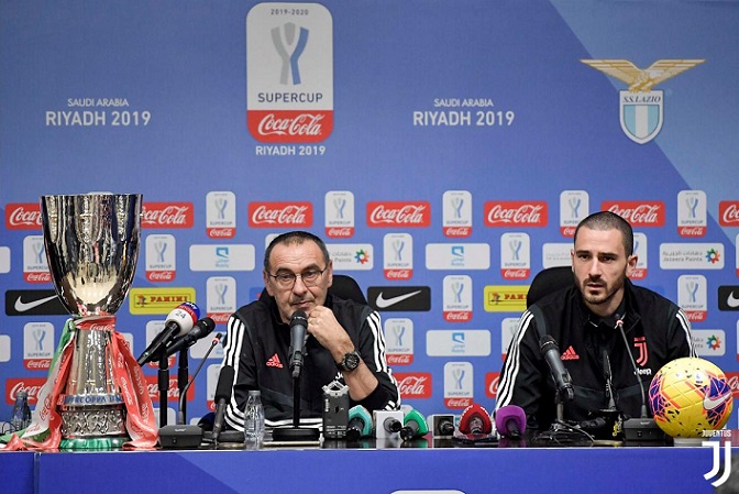 ساري و بونوتشي بالمؤتمر الصحفي - Bonucci & Sarri in Press Conference 