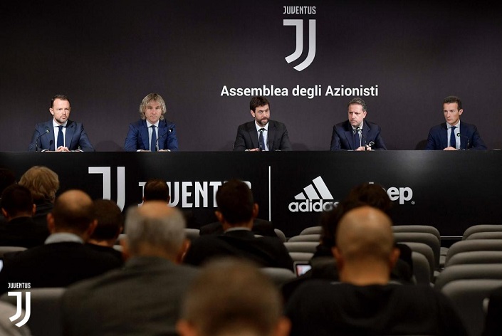 المؤتمر بعد اجتماع المساهمين لليوفي - Agnelli Nedved Paratici Ricci Re