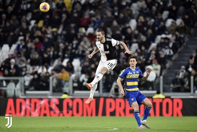 ليوناردو بونوتشي في مباراة يوفنتوس و بارما - Bonucci & Inglese in Juve Parma match