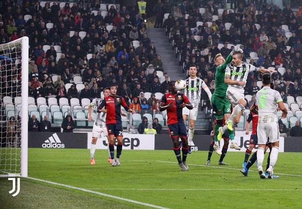 هدف بونوتشي برأسية - Bonucci header goal with juve vs genoa