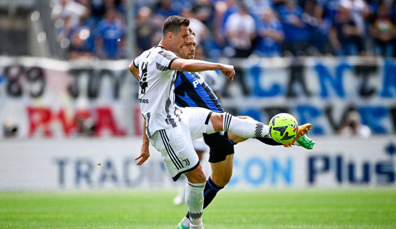 أركاديوس ميليك خلال مباراة يوفنتوس ضد اتالانتا 2023 - Arkadiusz Milik during Juventus match Vs Atalanta