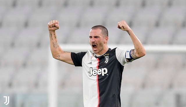 فرحة بونوتشي بعد مباراة يوفنتوس لاتسيو - Bonucci joy after Juventus Lazio match