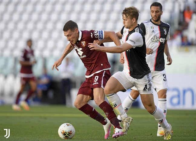 دي ليخت ضد بيلوتي في ديربي يوفنتوس و تورينو - de Ligt Vs Belotti in Juventus Torino derby