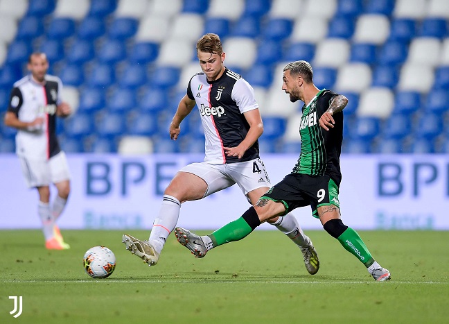 دي ليخت ضد كابوتو في مباراة ساسولو يوفنتوس - de Ligt Vs Caputo in Sassuolo Juventus match