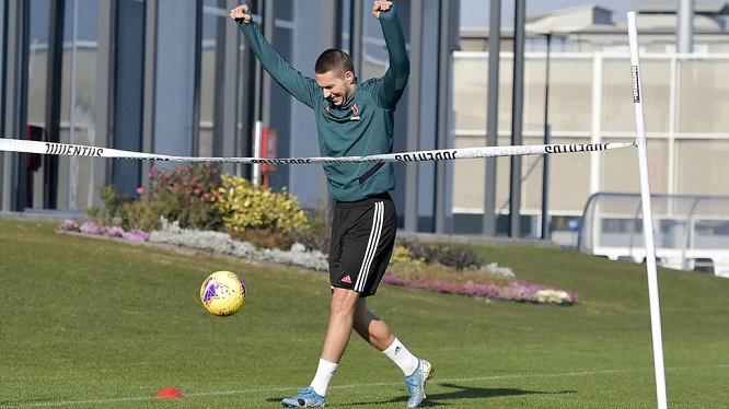 فرحة بياتزا في تدريب اليوفي - Pjaca joy in juventus training