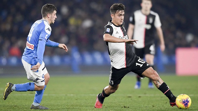 ديبالا و ديمي في مباراة نابولي يوفنتوس - Dybala & Demme in Napoli Juventus