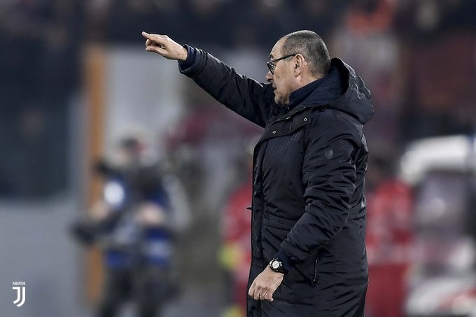 تعليمات ماوريزيو ساري خلال لقاء اليوفي و روما - Maurizio Sarri During Roma Juve match