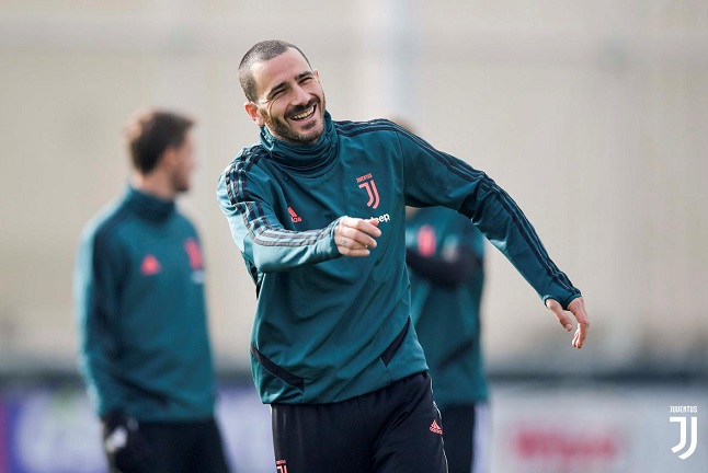 ابتسامة بونوتشي في تدريب اليوفي - Bonucci smile during juventus training