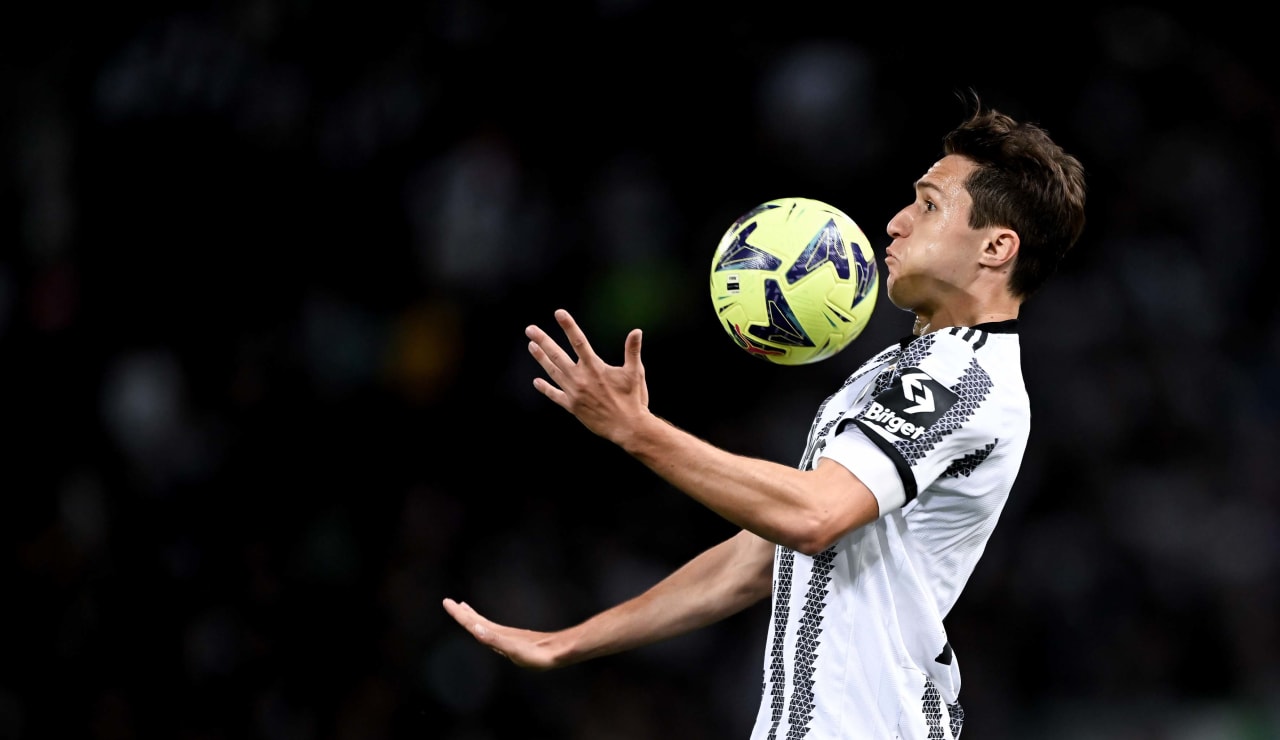 فيدريكو كييزا خلال مباراة يوفنتوس ضد بولونيا 2023 - Federico Chiesa during Juventus match Vs Bologna