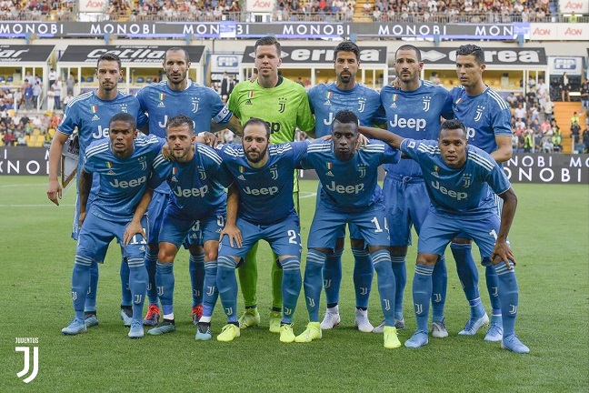 Juventus Team Befora Parma Match in Serie A